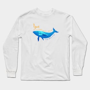 KILLING WHALE (blue) Long Sleeve T-Shirt